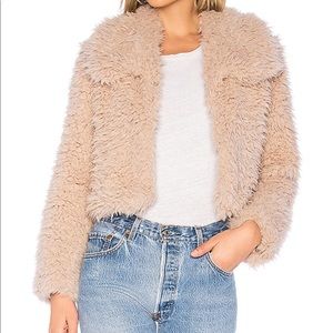 Bardot Faux Fur cropped jacket